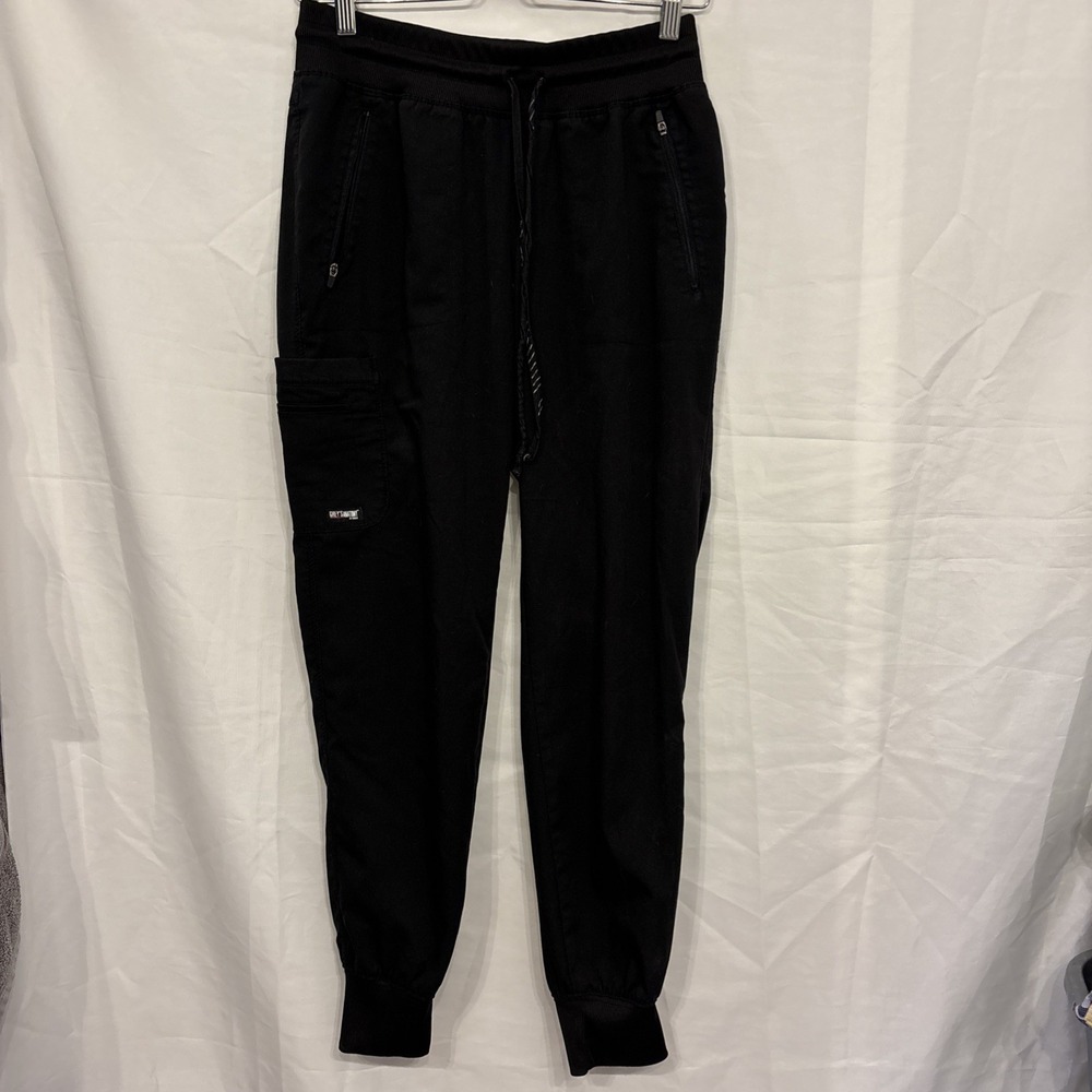 Grey's Anatomy Barco Pants Womens Small Scrub Jogger 3% Spandex Stretch Black